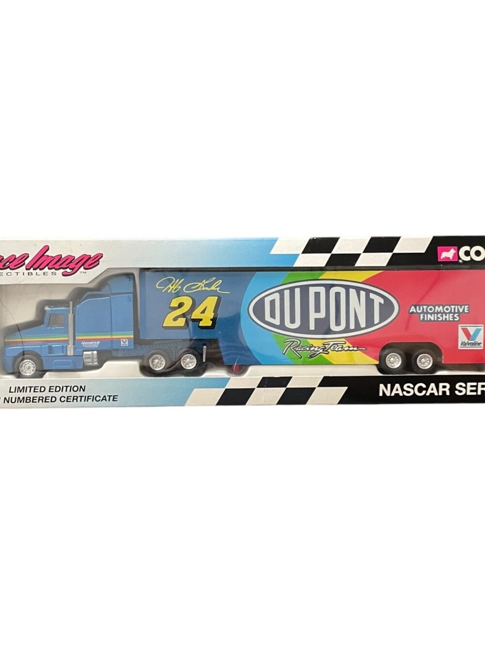 Corgi Race Image Collectibles Jeff Gordon #24 DuPont NASCAR Hauler Truck &